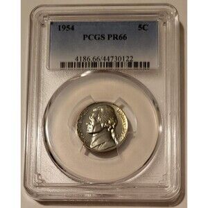 1954 Jefferson Nickel Proof PR66 PCGS